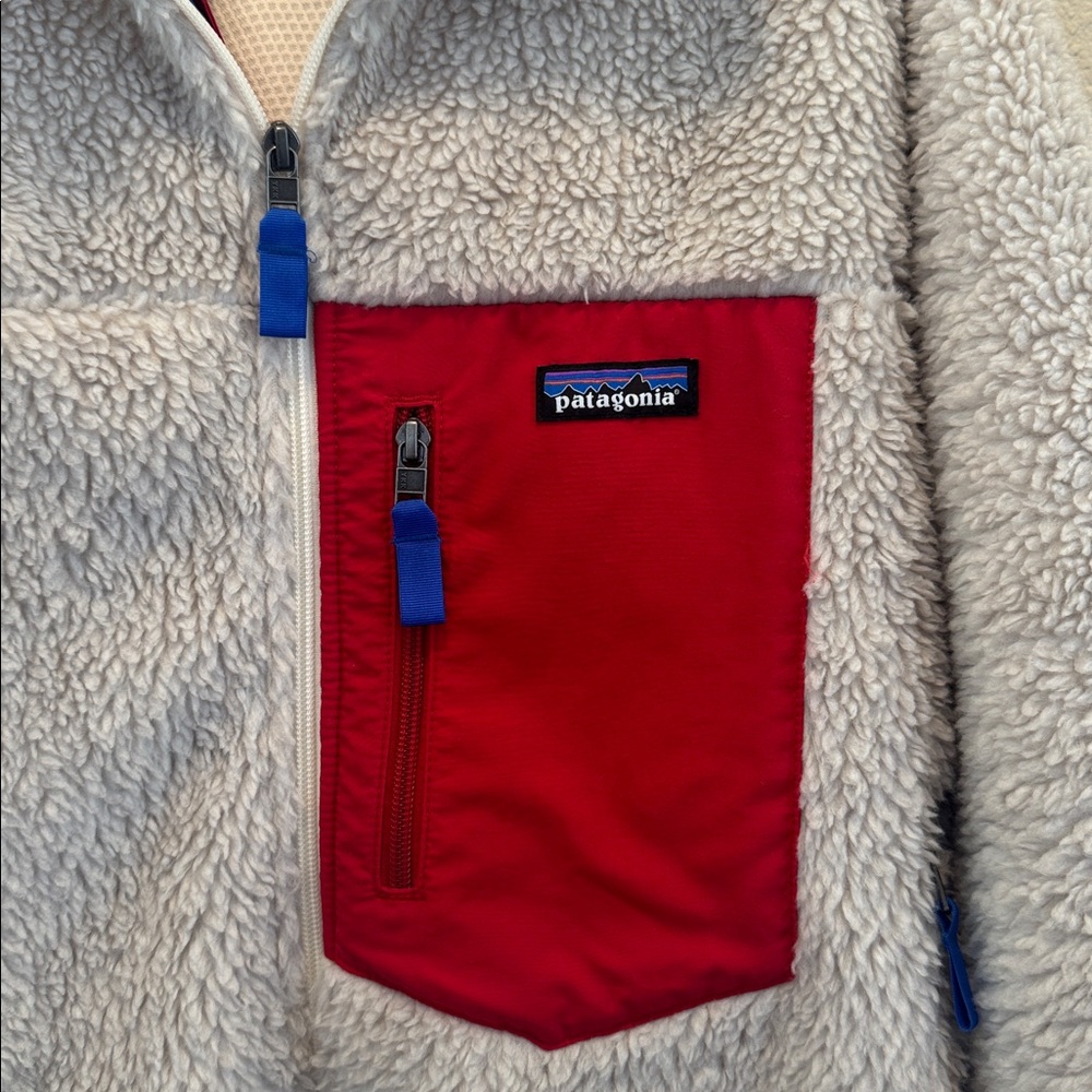 Patagonia Men's Classic Retro-X Jacket Red and Blue - Picture 3 of 8